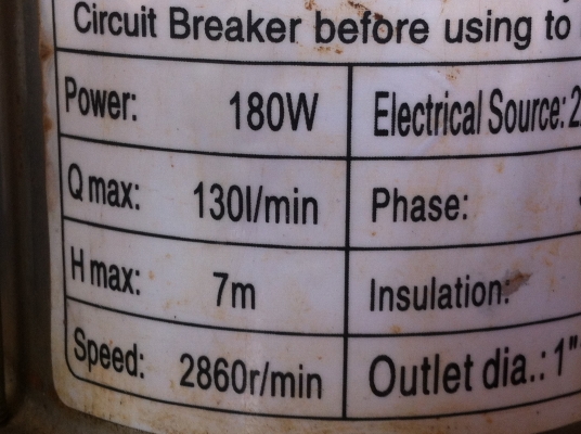 ปั็มน้ำแบบแช่ดูดโคลนได้ LUCKY PRO ขนาด1.5 นิ้ว กำลัง 170 W.ไฟ 220 V. ได้ปริมาณน้ำที่130 ลิตร/นาที