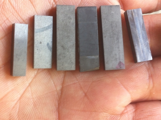 เม็ดมีดกลึงคาร์ไบด์แบบเชื่อมติดกับด้ามด้วยทองเหลือง ชนิดเป็นท่อนๆขนาดคละไซค์