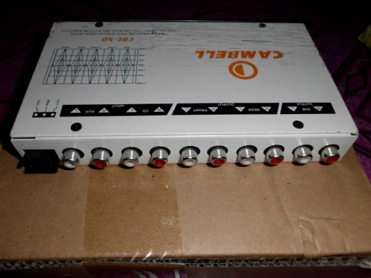 ขายปรีแอมป์5แบนCAMBELL CBE-50 ราคาถูกใช้งานน้อยมาก เบสหนัก กลางใส ถอดออกเพราะขายรถไป