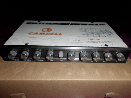 ขายปรีแอมป์5แบนCAMBELL CBE-50 ราคาถูกใช้งานน้อยมาก เบสหนัก กลางใส ถอดออกเพราะขายรถไป
