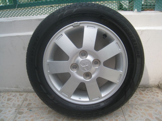 ขายล้อแม็กเดิม Mitsubishi mirage 14"x4.5" 4รู 100 et46 +ยางปี12 (081-3747940)