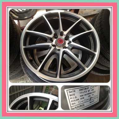 ขายแม็กซ์มือ2 ขอบ17 Lenso Samulai 4รู100/114 ราคา 7,500 บาทถูก