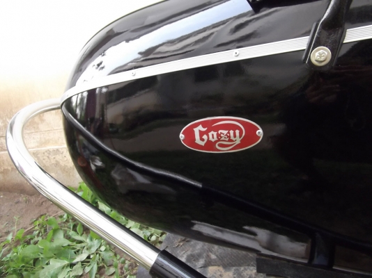 ขายพ่วง CoZy Sidecar นำเข้า สำหรับพ่วงข้างรถ Vespa PX ซีรีย์ หรือ stella ผลิตจากเหล็กทั้งคัน นำเข้าทั้งคันจากนอก