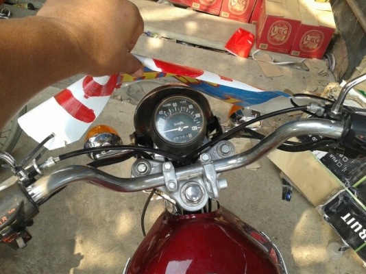 honda cg110 ทำสีไว้ ไม่มีเวลาขับ