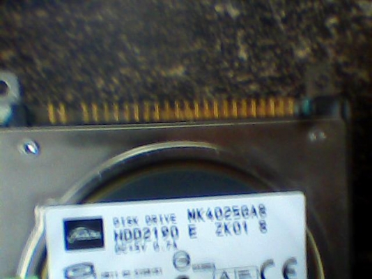 ขาย ฮาร์ดดิส toshiba 40gb