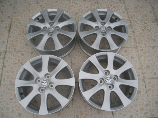 ขายล้อแม็ก Mazda 2 15"x6" 4รู100 et 45 (081-3747940)