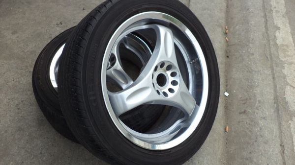 ขายแม็กซ์พร้อมยาง Work Racing ขอบ17 นิ้ว JAPAN 5 รู 114.3 แท้ ทั้งยางทั้งแม็กซ์