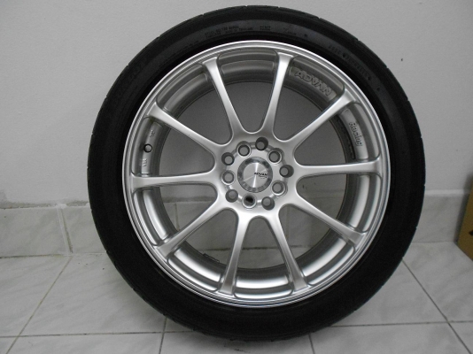 ขายล้อแม็ก Advan RS ขอบ 17 5/100,114 พร้อมยางปลายปี 10