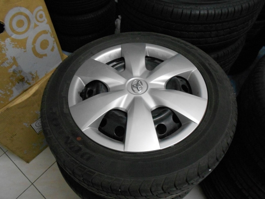ขายล้อกระทะ+ยางดันลอป 185/60/15 ปี 10 สภาพดี