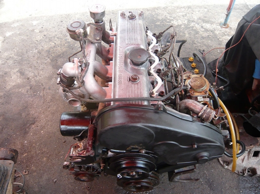 ขายเครื่องยนต์ดีเซลเทอร์โบ mitsu 4d56 t