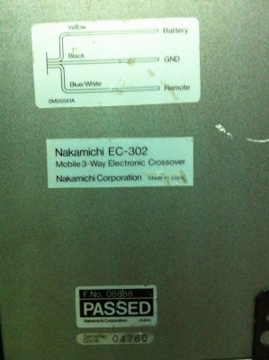 ชุด Crossover Nakamichi EC-204และ EC-302 มือ2 ญี่ปุ่น