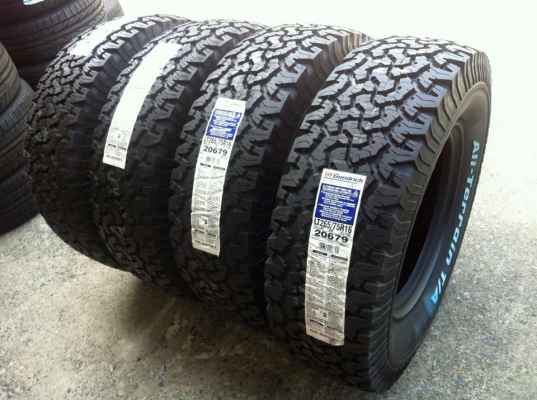 ยางใหม่BF Goodrich All-terrain 265 70 r16/265 75 r16/31 10.5 r15
