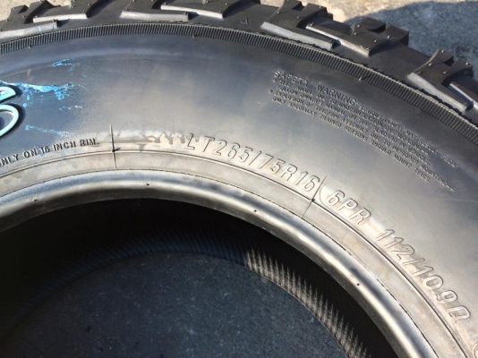 ยางใหม่ Maxxis Bighorn MT762 ขนาด 265 75 r16 ปี2015 ยางใหม่ Maxxis Bighorn MT762 ขนาด 265 75 r16 ปี2015