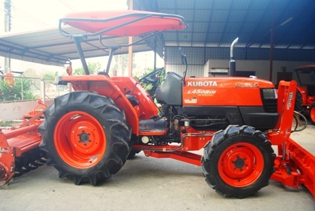 ขายรถไถKubota L4508DI สเปเชียล(4WD) พร้อมใบมีดหน้า และโรตารีช้าง
