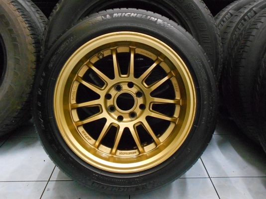 ขายล้อแม็กแต่ง RE30 ขอบ 15&times;8(4/100,114.3)พร้อมยาง Michelin 195/55/15 ปี 11/เทิร์นได้ ใส่ฟรี ส่งฟรีค่ะ