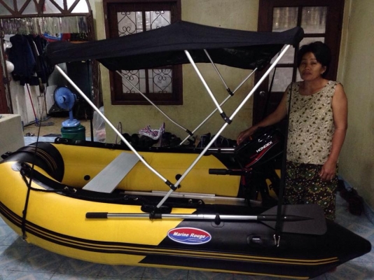ขายเรือยาง 270 พร้อมเครื่อง hondex 9.8 hp