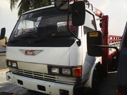 หกล้อ HINO FB112ติดเครน3ตันNUIC-V-TURBOปั้ม5ตันแรงเร็ว สภาพเยียมทั้งรถและเครน ทะเบียนพร้อมโอน