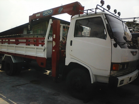 หกล้อ HINO FB112ติดเครน3ตันNUIC-V-TURBOปั้ม5ตันแรงเร็ว สภาพเยียมทั้งรถและเครน ทะเบียนพร้อมโอน