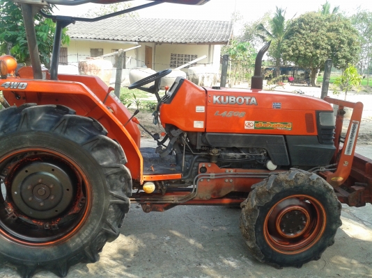 คูโบต้าL4508ใบมีดผานและโรตารีอุปกรณ์3อย่างไปเลยครับพร้อมเล่มทะเบียน285000บาทครับ