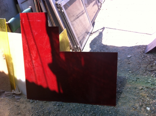 แผ่นแบคกาไลท์หนาประมาณ 8-10 มม. ขนาด102 * 65 ซม.