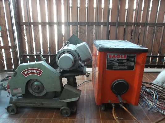 แพ็คคู่ใบตัด 16นิ้วมอเตอร์3แรง  กับ ตู้เชื่อมใช้งานได้ปกติ ไฟ220V  9800