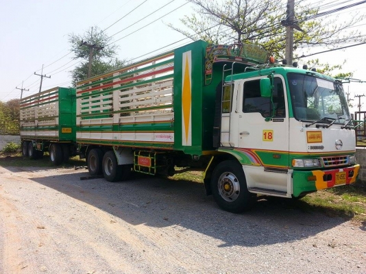 ขายพ่วงHINO วางเครื่องแดวู 320แรง 2เพลา ช่วงล่างZM พ.เพาเวอร์ เบรกทิฟฟี่ เครื่องดี คัชซีสวย ยางดี ภายในสวย แอร์เย็น สภาพพร้อมใช้งาน เอกสารพร้อมโอน จัดไฟแนนซ์ได้ เงื่อนไขง่ายๆวันเดียวรับรถ สนใจโทร 090-8588220คุณนะ 093-3258446คุณบิวตี้ ID:narong498 หรือ www