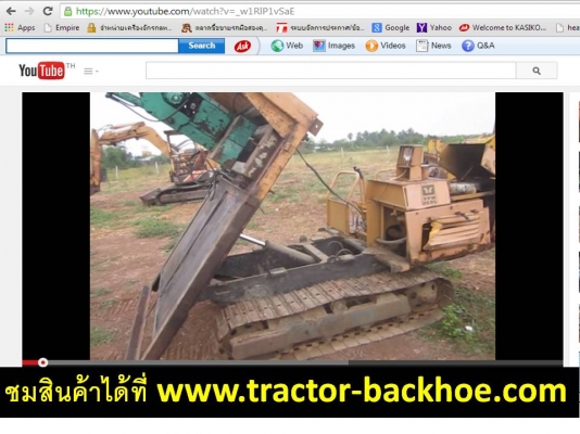 ชมวีดีโอได้แลว้ครับ=รถบรรทุกตีนตะขาบ ติดเครน YANMAR: YFW 26D เครื่องดีเซล 3 สูบ  ยกดั๊มได้ มือสองญี่ปุ่นแท้