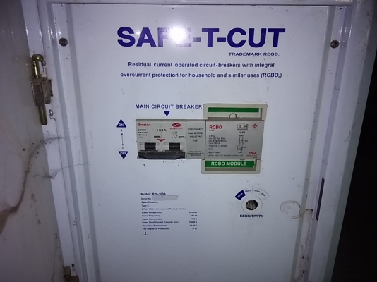 ตู้  Safe t cut  RCBO