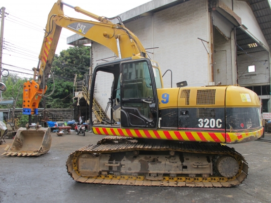 รถขุด CAT 320C เดินระบบหัวกระแทก พร้อม หัวกระแทกใหม่ ASADA A-200 โทร.02-9409240