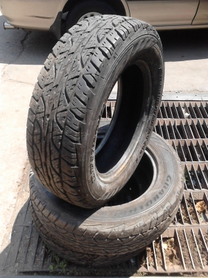 225/65R17 DUNLOP GRAND TREK AT3  มี 3 เส้น TEL.081-427-3941
