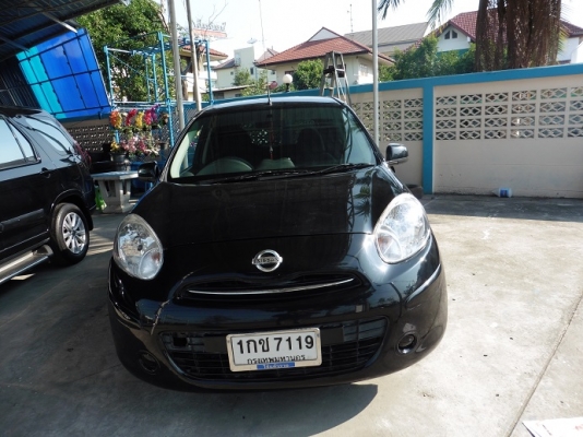NISSAN - MARCH - 1.2  AT ปี2011 สีดำ เกียร์อัตโนมัติ เครื่องเบนซิน 1200cc
