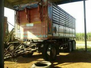 ขายรถพ่วง 22 ล้อ 2 เพลา กระบะเนียมคอกเกษตรดั้ม ISUZU 210 วางเครื่อง 195 โบ เกียร์อีตั้น ราคา.1450000 สนใจโทรเลย