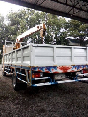 ขายรถ 6 ล้อ กระบะคาร์โก้ ติดเครน TADANO SUPPER 3 T  ISUZU .NQR 150 แรง รถสวยพร้อมใช้ ราคา.890000 ต่อรองได้
