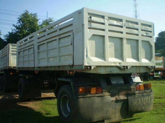 ขายรถพ่วง 18 ล้อ 2เพลา แม่.ลูก กระบะเหล็กดั้ม ISUZU .270 ปี.47  รถเก็บสีรายละเอียดใหม่ ทั้งแม่.ลูก สนใจโทร