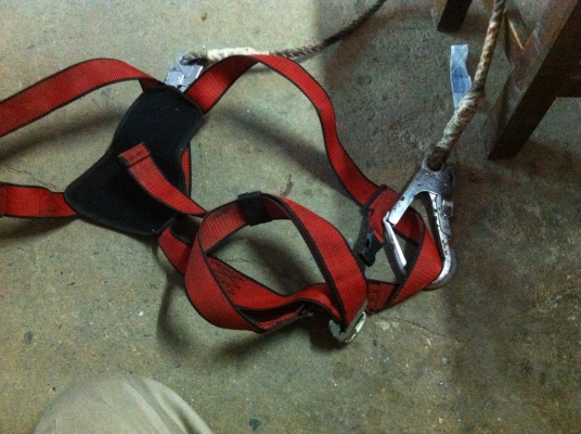 ชุดเชือกเซฟตี้ เชือกนิรภัย เชือกป้องการตกจากที่สูง YAMADA  ใช้ใส่ป้องกันการตกจากที่สูงขณะทำงาน
