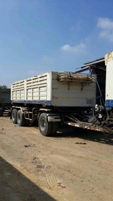 ขายดาวน์รถพ่วง 22 ล้อ 2 เพลา กระบะเหล็กดั้ม ISUZU 270 ปี.50 สะภาพสวย ราคา.650000 สนใจโทร