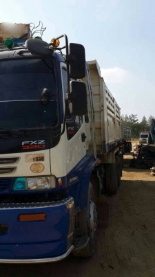 ขายดาวน์รถพ่วง 22 ล้อ 2 เพลา กระบะเหล็กดั้ม ISUZU 270 ปี.50 สะภาพสวย ราคา.650000 สนใจโทร