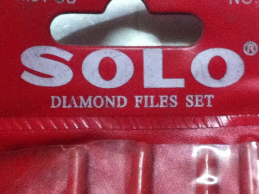 ชุดตะไบเพชร SOLO ขนาด 3*140*5 สำหรับแต่งชิ้นงานที่แข็งๆ(มี 3 ชุด)