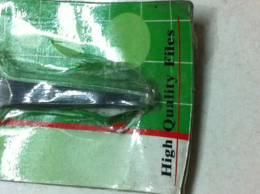 ตะไบใหม่อย่างดีไว้แต่งชิ้นงานต่างๆขึ้นรูปชิ้นงาน ในแพ็คไม่มีด้าม