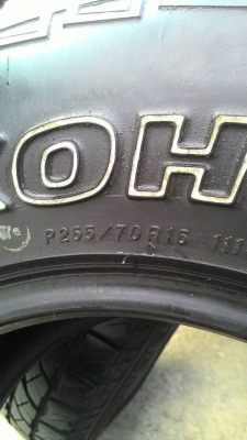 ขายยาง AT 265/70R16
