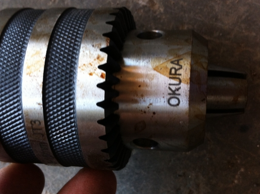 หัวจับดอกสว่าน OKURA ขนาดใหญ่จับดอกได้ 3- 16 มม.ของใหม่ยังไม่ได้ใช้งาน