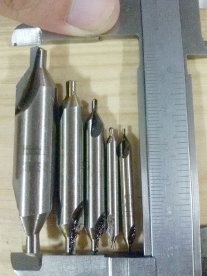 ดอกเจาะนำศูนย์ เบอร์ #1 #2 #3 #4 #5 เกรด HSS ยกชุด 5 ดอก 280บ.รวมส่ง