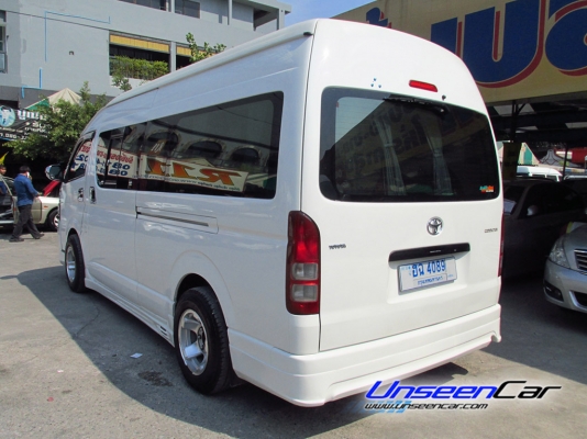 ขายด่วนๆ TOYOTA ปี : 2008 รุ่น : HIACE สี : ขาว โฉม : COMMUTER เกียร์ : MT รุ่นย่อย : 2.7 VVT-i เครื่องยนต์ : เบนซิน,NGV, 2700 cc ราคา 6590,000 บาท โทรสอบถาม 0922726669 คุณตันหยงค่ะ