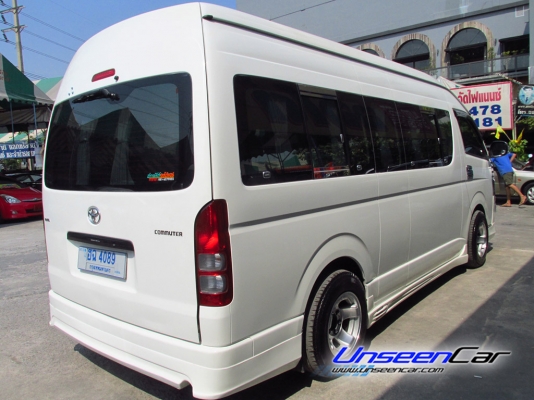 ขายด่วนๆ TOYOTA ปี : 2008 รุ่น : HIACE สี : ขาว โฉม : COMMUTER เกียร์ : MT รุ่นย่อย : 2.7 VVT-i เครื่องยนต์ : เบนซิน,NGV, 2700 cc ราคา 6590,000 บาท โทรสอบถาม 0922726669 คุณตันหยงค่ะ
