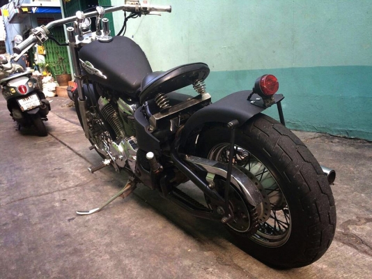 Honda Steed400 สพม ดำด้านแต่ง bobber Honda Steed400 สพม ดำด้านแต่ง bobber
