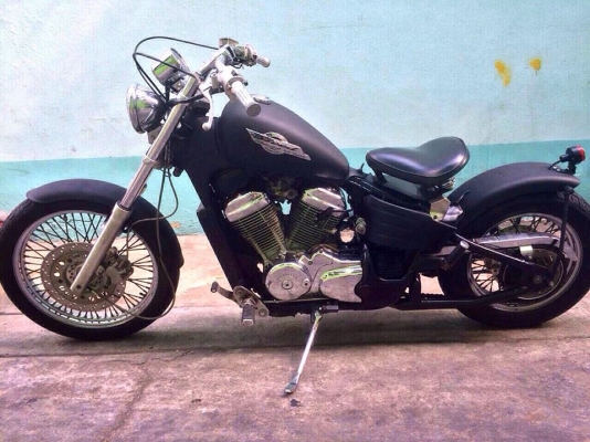 Honda Steed400 สพม ดำด้านแต่ง bobber