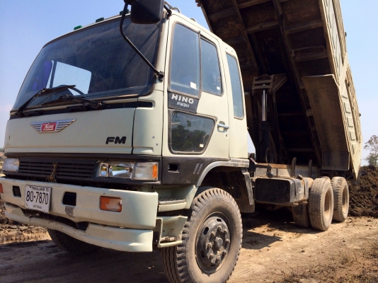 ขายด่วน รถสิบล้อสองเพลาดั้มพ์  HINO  FM 3H  195 พร้อมใช้งาน