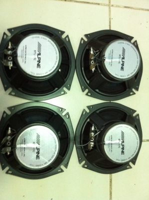 ชุดAlpine STL-17C 150W 6นิ้วครึ่ง  2ทาง หน้า หลัง 4 ดอก มือ2 ญี่ปุ่น