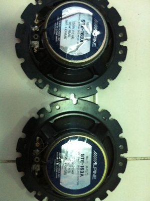 Alpine STE-163A 120W 6นิ้วครึ่ง 3ทาง มือ2 ญี่ปุ่น