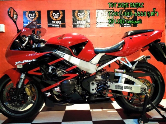 T&amp;T BIKE RAMA2 ขายด่วนเพียง 179000HONDA CBR929 ปี2003 ทะเบียนโอนขนส่ง ภาษี พรบ.58
